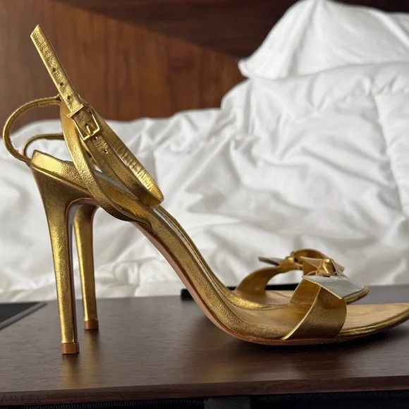 Schultz Elora - Gold Strappy Heels - Picture 5 of 6